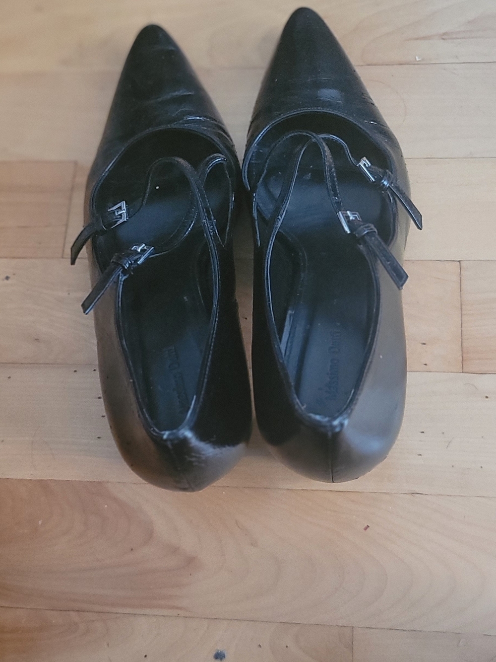 Massimo Dutti Black Pointed Mary Jane Heels - Picture 5 of 5